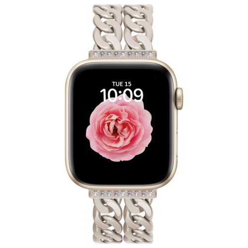 Apple Watch csillagfény brilliance köves fémszíj