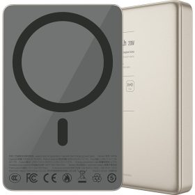   MP39 10000mAh MagSafe kompatibilis PowerBank, titánszürke színű