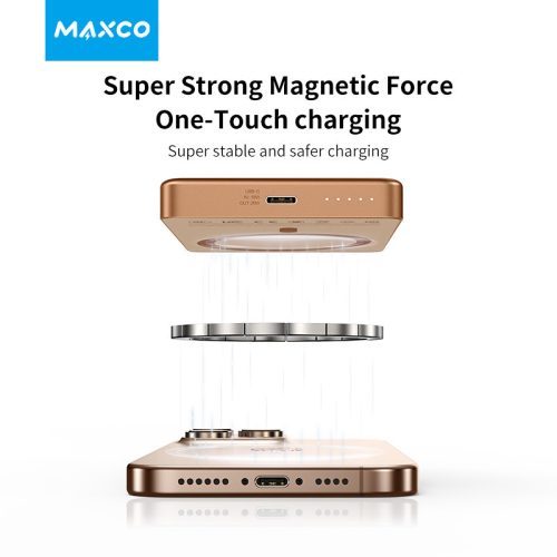 MP39 10000mAh MagSafe kompatibilis PowerBank, titánszürke színű