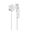 Mágneses USB / USB-C Apple Watch-gyorstöltő szőtt kábellel (1 m)