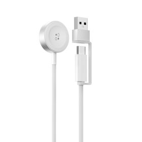   Mágneses USB / USB-C Apple Watch-gyorstöltő szőtt kábellel (1 m)