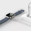 Mágneses USB / USB-C Apple Watch-gyorstöltő szőtt kábellel (1 m)