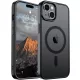 Frosted fekete iPhone 15 MagSafe tok