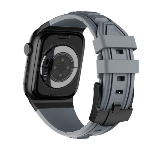 Apple Watch szürke explorer szíj fekete csatlakozóval 42/44/45/49 mm (Series 1-9, SE, Ultra) és 46 mm (Series 10/11)