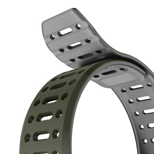 Apple Watch sötétzöld/szürke mágneses szilikon szíj