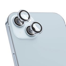   Kék kameravédő lencse applikátorral - iPhone 15 / iPhone 15 Plus