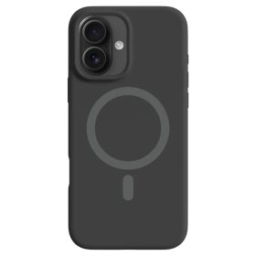 Fekete MagSafe kompatibilis iPhone 17 szilikon tok