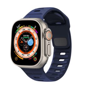 Apple Watch sötétkék szilikon sportpánt