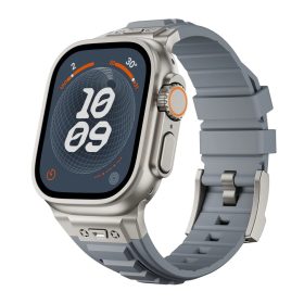   Apple Watch szürke explorer szíj titánszürke csatlakozóval 42/44/45/49 mm (Series 1-9, SE, Ultra) és 46 mm (Series 10/11)