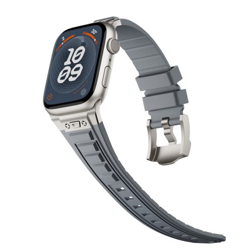 Apple Watch szürke explorer szíj titánszürke csatlakozóval 42/44/45/49 mm (Series 1-9, SE, Ultra) és 46 mm (Series 10/11)