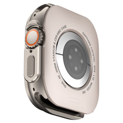 Apple Watch TitanShield Ultra fém védőkeret 49mm – natúr titán