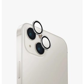   Ezüst kameravédő lencse applikátorral - iPhone 14 / iPhone 14 Plus