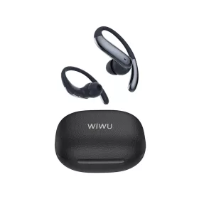   WiWU O502 Open Ear Bluetooth fülhallgató, AI fordítással, ANC+ENC zajszűréssel és nyitott kialakítással - fekete