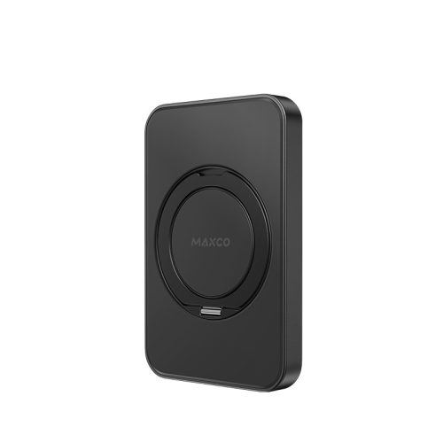 MP35 Qi2 MagSafe PowerBank 10 000 mAh – kitámasztható gyűrűvel, fekete