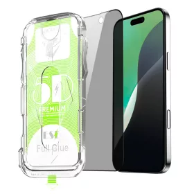   Magic Glass Box iPhone 15 Pro Max 5D üvegfólia applikátorral - Privacy / Betekintésgátló