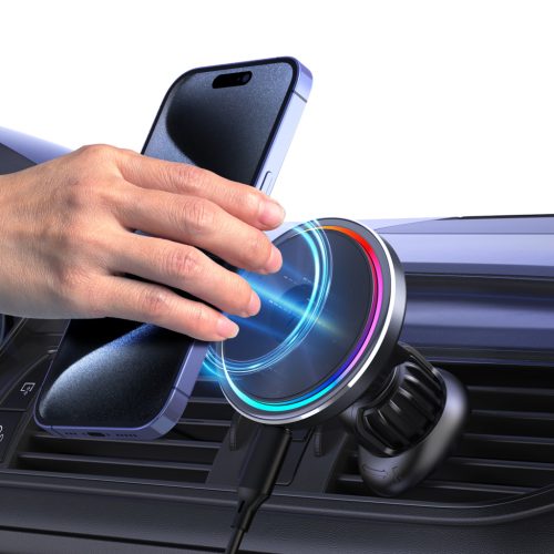 S24 15W MagSafe kompatibilis vezeték nélküli autós töltő