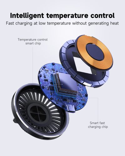 S24 15W MagSafe kompatibilis vezeték nélküli autós töltő