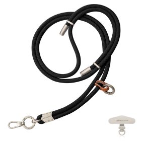 Fekete crossbody pánt iPhone-hoz – állítható, 160 cm