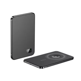   F20s mágneses PowerBank 5000 mAh – iPhone, Apple Watch és AirPods készülékekhez, fekete
