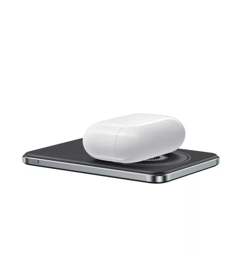 F20s mágneses PowerBank 5000 mAh – iPhone, Apple Watch és AirPods készülékekhez, fekete