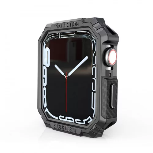 Apple Watch fekete armor védőkeret (fekete gombbal)