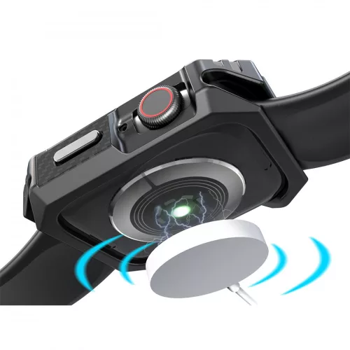 Apple Watch fekete armor védőkeret (fekete gombbal)