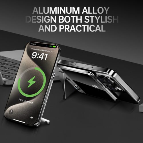 F15 mágneses PowerBank 10 000 mAh – iPhone, Apple Watch és AirPods készülékekhez, narancssárga