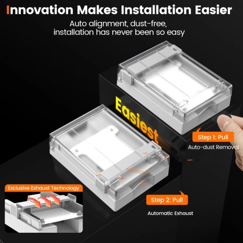 MagicBox 3D NANOFLEX fólia Apple Watch készülékre felhelyező applikátorral (2db fólia / csomag) - 46MM Series 10-11