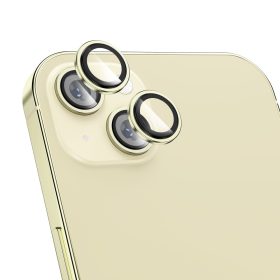   Sárga kameravédő lencse applikátorral - iPhone 15 / iPhone 15 Plus