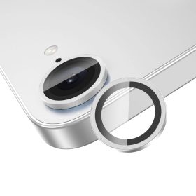 Ezüst kameravédő lencse applikátorral - iPhone 16e/17e