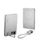 C2 mágneses PowerBank 10 000 mAh – iPhone, Apple Watch és AirPods készülékekhez, ezüst