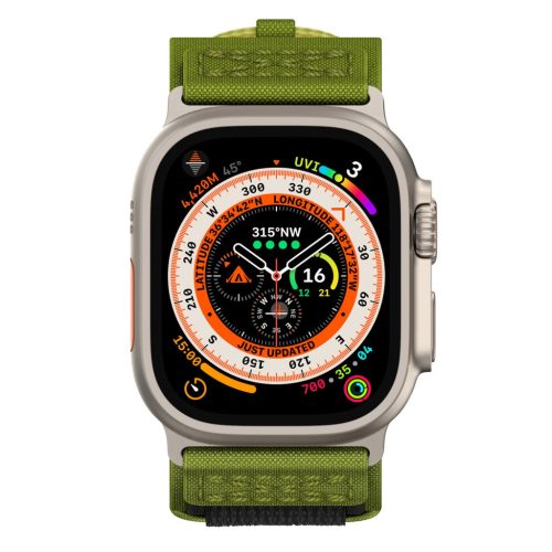 Apple Watch zöld tactical szövet szíj