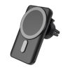 C30 15W MagSafe autós gyorstöltő, telefontartó - fekete