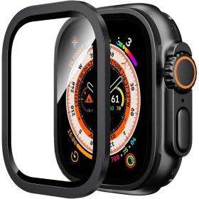 Apple Watch Ultra üvegfólia applikátorral - fekete (49MM)
