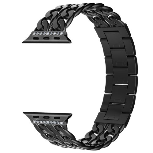 Apple Watch fekete brilliance köves fémszíj