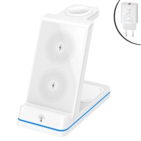   OJD-96 15W 3 az 1-ben vezeték nélküli töltőállomás világítással - fehér