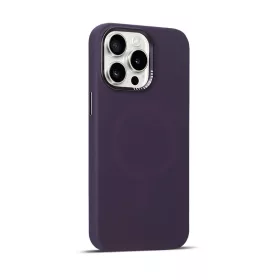   Sötétlila MagSafe kompatibilis iPhone 14 Pro Max szilikon tok