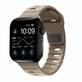 Apple Watch barna szilikon sportpánt