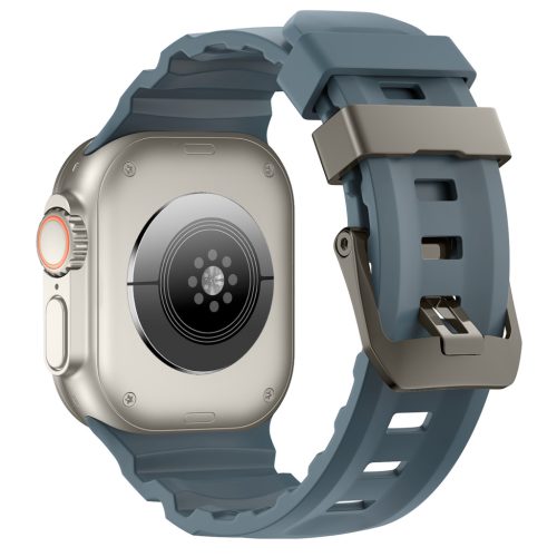 SteelActive Sport óceánkék Apple Watch szilikon szíj szürke csattal