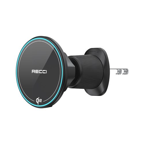 RHO-C43 15W Qi2 MagSafe kompatibilis autós töltő RGB LED világítással