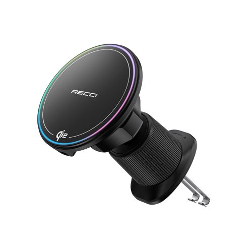 RHO-C43 15W Qi2 MagSafe kompatibilis autós töltő RGB LED világítással