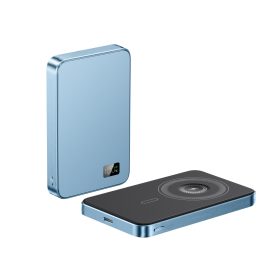   F20 mágneses PowerBank 10 000 mAh – iPhone, Apple Watch és AirPods készülékekhez, kék