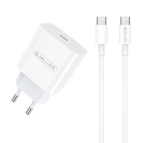   20W USB-C hálózati adapter, PD gyorstöltő + 1M USB-C - USB-C kábel