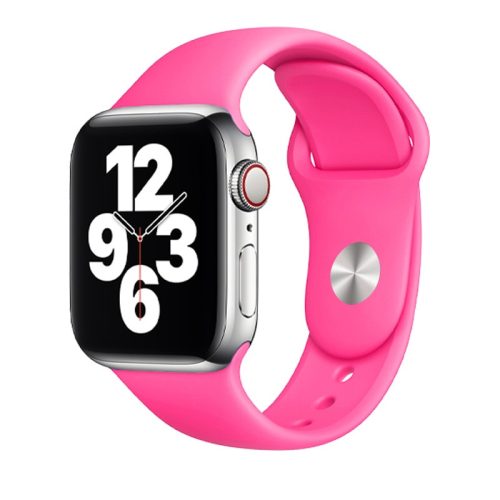 Apple Watch neon rózsaszín szilikon szíj