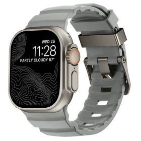   SteelActive Sport szürke Apple Watch szilikon szíj szürke csattal