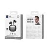 WiWU T33 ANC Pro Bluetooth fülhallgató, 42 dB hibrid aktív zajszűréssel és 40 órás üzemidővel - fekete