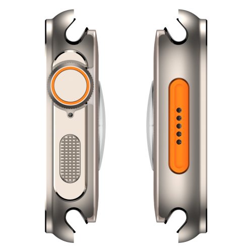 Apple Watch TitanShield Ultra fém védőkeret 44mm – natúr titán
