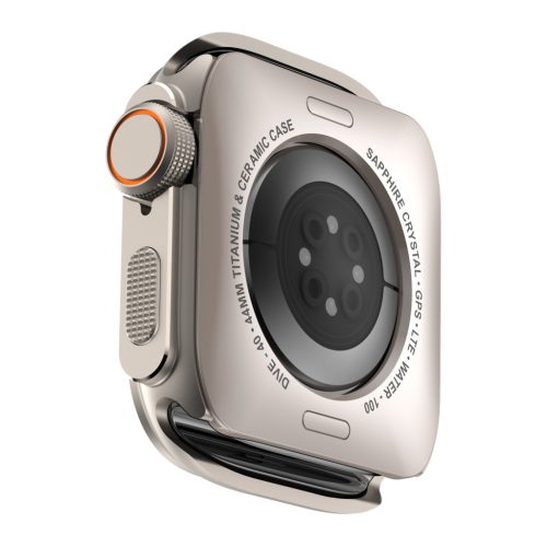 Apple Watch TitanShield Ultra fém védőkeret 44mm – natúr titán