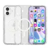 Csillogós MagSafe kompatibilis átlátszó iPhone 17 védőtok