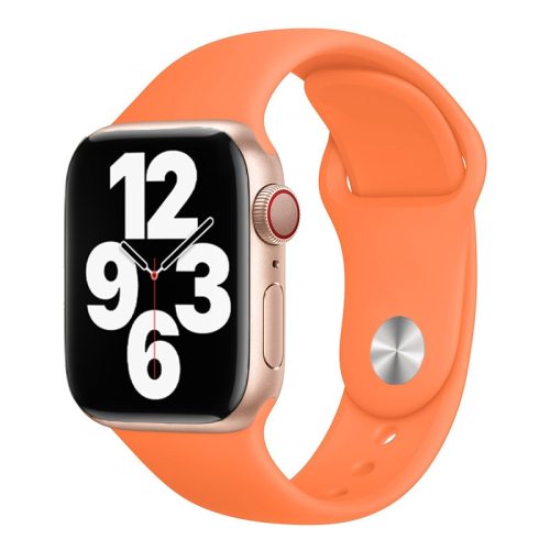 Apple Watch narancssárga szilikon szíj